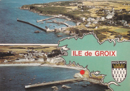 56 GROIX  ILE DE GROIX. Morbihan.Port-Tudy §Locmaria  TB PLAN 1989.       PAS COURANT - Groix