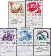 Israel 449-453 With Tab (complete Issue) Unmounted Mint / Never Hinged 1969 The Arche Noah - Unused Stamps (without Tabs)