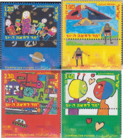 Israel 1537-1540 With Tab (complete Issue) Unmounted Mint / Never Hinged 2000 Painting Competition For Children - Ungebraucht (mit Tabs)