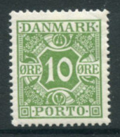 DENMARK 1921-27 Postage Due Numeral And Crowns 10 Øre LHM / *.  Michel Porto 13 - Port Dû (Taxe)