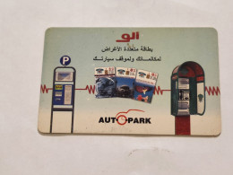 JORDAN-(JO-ALO-0134)-Auto Park-(212)-(4101-295230)-(3JD)-(05/2002)-used Card+1card Prepiad Free - Jordanië