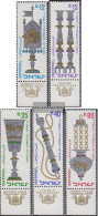 Israel 366-370 With Tab (complete Issue) Unmounted Mint / Never Hinged 1966 Cultic Objects - Neufs (avec Tabs)