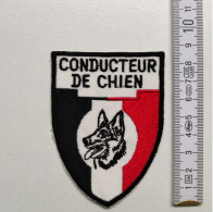 ECUSSON POLICE GENDARMERIE PATCH BADGE CANINE K9 - CONDUCTEUR DE CHIEN - Police & Gendarmerie