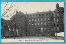 * Ieper - Ypres - Yper * (Edition Callewaert Ypres) Intérieur De L'école Moyenne De L'état, School, Cour, Old - Ieper