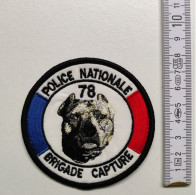 ECUSSON POLICE GENDARMERIE PATCH BADGE CANINE K9 -POLICE NATIONALE BRIGADE CAPTURE 78 - Police