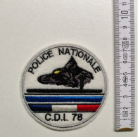 ECUSSON POLICE GENDARMERIE PATCH BADGE CANINE K9 -POLICE NATIONALE CDI 78 - Police