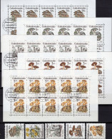 Delcampe - Giftpilze 1989 CSSR 3017/1+5x10-KB O 27€ Knollenblätterpilz Pilz Häubling Mushrooms Ss Plants Sheetlets Tschechoslowakei - Plantas Tóxicas