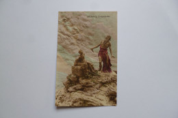 Carte Illustrateur  -  Scène Biblique  -  Sacrifice D'Abraham  -  Par MASTROIANNI  -  Colorisée - Mastroianni