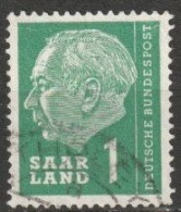 Saarland1957 MiNr.380  O Gestempelt Bundespräsident Theodor Heuss ( A2372/2 ) - Gebraucht