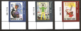 Norvège Norge 2003 N° 1422 / 4 ** Europa, Art De L'Affiche, Chevaux, Labour, Journal, Berceau Ski Musique Cordes Harstad - Unused Stamps