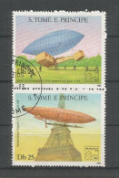 St Tome E Principe 1983 Airships Pair Y.T. 739/740 (0) - Sao Tome Et Principe