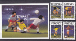 Soccer World Cup 1986 - Football - DOMINICA - S/S+Set Ovp MNH - 1986 – Mexico