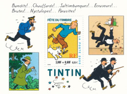 FRANCE - BLOC FEUILLET N° 28 NEUF** SANS CHARNIERE - 2000 - FETE DU TIMBRE TINTIN - Mint/Hinged