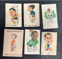 Lambrichs, Van Beek Etc - 6 Cards  - Cyclisme - Ciclismo -wielrennen - Cycling