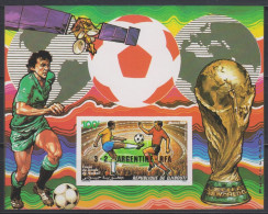 Soccer World Cup 1986 - Football - SPACE - DJIBOUTI - S/S Imperf. Ovp MNH - 1986 – México