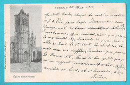 * Ieper - Ypres - Yper * (Rosenbaum Pl. 173) église Saint Martin, Sint Maartens Kerk, Cathédrale, Kathedraal, Old - Ieper