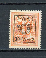 BELGIQUE:  PREO N° Yvert 283 (*) - Sobreimpresos 1936-51 (Sello Pequeno)
