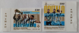 ARGENTINA - AÑO 2023 - CAMPEONES DEL MUNDO FIFA - Serie Dos Sellos - MINT - Neufs