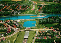 72878527 Rendsburg Strassentunnel Nord Ostsee Kanal Fliegeraufnahme Rendsburg - Rendsburg