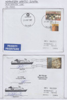 Norway  Hurtigruten MS Fram  2 Covers  (HI155) - Barcos Polares Y Rompehielos