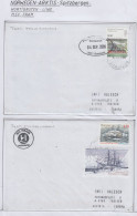 Greenland Hurtigruten MS Fram  2 Covers  (HI155A) - Polar Ships & Icebreakers