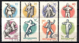 Hongrie 1959 Mi 1601-8 (Yv 1295-1302), Obliteré - Usati