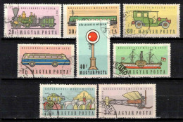 Hongrie 1959 Mi 1584-91 (Yv 1278-84+PA 223), Obliteré - Usati