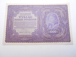 Ancien Billet De Banque  Pologne  1000 Marek 1919 - Poland