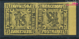 Bergedorf 3ND K Kehrdruckpaar Neu- Bzw. Nachdruck Postfrisch 1887 Wappen (10339046 - Bergedorf