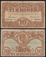 DÄNEMARK - DENMARK 10 KRONER 1939 F/VF Pick 31f   (19865 - Dänemark