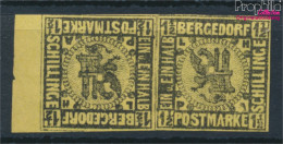 Bergedorf 3ND K Kehrdruckpaar Neu- Bzw. Nachdruck Ungebraucht 1887 Wappen (10339048 - Bergedorf