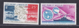 SAINT PIERRE ET MIQUELON AERIENS N°   38 & 39 ** MNH Neufs Sans Charnière, TB (D6739) Voyages De Gaulle - 1967 - Nuevos