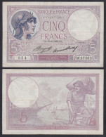 Frankreich - France - 5 Francs Banknote 17-8-1933 Pick 72e VF (3)   (29142 - Other & Unclassified