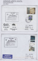 Norway & Greenland Hurtigruten MS Fram  2 Covers  (HI156) - Poolshepen & Ijsbrekers