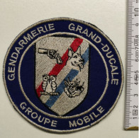 ECUSSON POLICE GENDARMERIE PATCH BADGE CANINE K9 -GENDARMERIE GRAND-DUCALE GROUPE MOBILE - Police & Gendarmerie