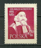 POLAND MNH ** 919 Philosophe, Pédagogue, écrivain COMENIUS, Tricentenaire De La Publication Des Opera Didacta Amst - Neufs