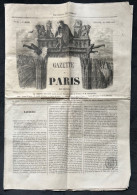 1857 GAZETTE DE PARIS N° 54 - Gustave DORÉ - Extrême Rare - Ohne Zuordnung