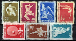 Hongrie 1958 Mi 1542-8 (Yv 1257-63), Obliteré - Usati
