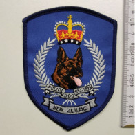 ECUSSON POLICE GENDARMERIE PATCH BADGE CANINE K9 -POLICE DOG SECTION NEW ZEALAND - Politie & Rijkswacht