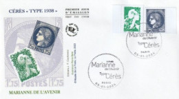 Fdc 2024_Envel. 1er Jour_fdc_Marianne De L'Avenir / Cérès "Type 1938". Oblit. PJ Paris 5/01/24. - 2020-…