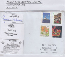 Norway Hurtigruten MS Fram Signature Captain 1 Cover  (HI157) - Polar Ships & Icebreakers