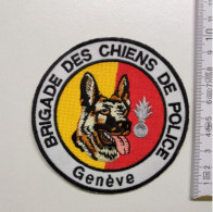 ECUSSON POLICE GENDARMERIE PATCH BADGE CANINE K9 -BRIGADE DES CHIENS DE POLICE GENEVE - Police & Gendarmerie