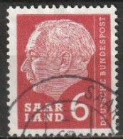 Saarland1957 MiNr.385  O Gestempelt Bundespräsident Theodor Heuss ( A2880/2 ) - Gebraucht