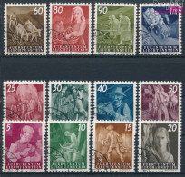 Liechtenstein 289-300 (kompl.Ausg.) Gestempelt 1951 Freimarken (10331907 - Usados