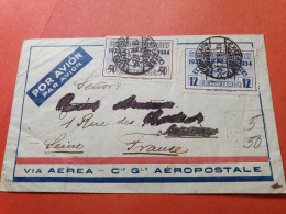 Uruguay - Enveloppe De Montevideo Pour La France Par Avion En 1934 - Réf 3384 - Uruguay