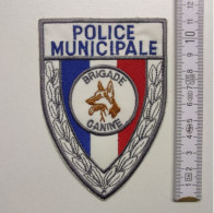 ECUSSON POLICE GENDARMERIE PATCH BADGE CANINE K9 -POLICE MUNICIPALE BRIGADE CANINE - Police & Gendarmerie