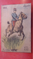 ILLUSTRATEUR LOUIS VALLET L EQUITATION AUJOURD HUI 1904  COLL MES CARTES POSTALES MILITAIRE CHEVAL - Vallet, L.