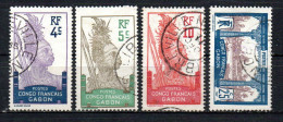 Col40 Colonie Gabon 1910 N° 35 à 37 + 39 Oblitéré Cote 23,00€ - Used Stamps