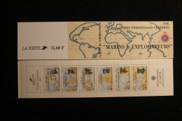 FRANCE 1988 CARNET BC2523 PERSONNAGES CELEBRES MARINS ET EXPLORATEURS NEUFS** NON PLIE TTB - Personaggi