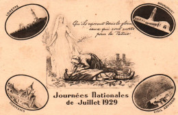 CPA Militaria - Journées Nationales De Juillet 1929. Qu'ils Reposent Dans La Gloire Ceux Qui Sont Morts Pour La Patrie  - Soldatenfriedhöfen